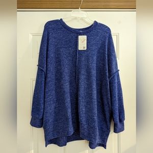 Womens oversized sweater navy